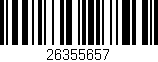 Código de barras (EAN, GTIN, SKU, ISBN): '26355657'