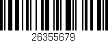 Código de barras (EAN, GTIN, SKU, ISBN): '26355679'