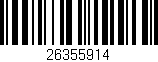 Código de barras (EAN, GTIN, SKU, ISBN): '26355914'