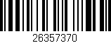 Código de barras (EAN, GTIN, SKU, ISBN): '26357370'