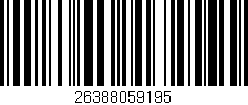Código de barras (EAN, GTIN, SKU, ISBN): '26388059195'