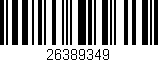 Código de barras (EAN, GTIN, SKU, ISBN): '26389349'