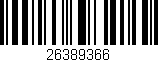 Código de barras (EAN, GTIN, SKU, ISBN): '26389366'