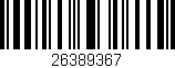 Código de barras (EAN, GTIN, SKU, ISBN): '26389367'