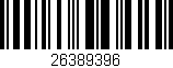 Código de barras (EAN, GTIN, SKU, ISBN): '26389396'