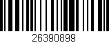 Código de barras (EAN, GTIN, SKU, ISBN): '26390899'