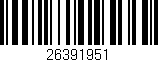 Código de barras (EAN, GTIN, SKU, ISBN): '26391951'