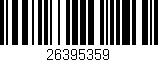 Código de barras (EAN, GTIN, SKU, ISBN): '26395359'