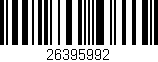 Código de barras (EAN, GTIN, SKU, ISBN): '26395992'