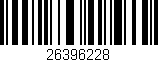 Código de barras (EAN, GTIN, SKU, ISBN): '26396228'