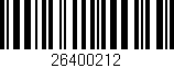 Código de barras (EAN, GTIN, SKU, ISBN): '26400212'