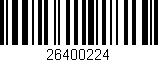 Código de barras (EAN, GTIN, SKU, ISBN): '26400224'