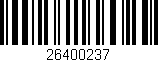 Código de barras (EAN, GTIN, SKU, ISBN): '26400237'
