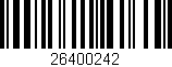Código de barras (EAN, GTIN, SKU, ISBN): '26400242'