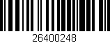Código de barras (EAN, GTIN, SKU, ISBN): '26400248'