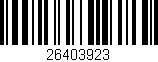 Código de barras (EAN, GTIN, SKU, ISBN): '26403923'
