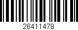 Código de barras (EAN, GTIN, SKU, ISBN): '26411478'