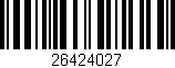Código de barras (EAN, GTIN, SKU, ISBN): '26424027'