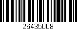 Código de barras (EAN, GTIN, SKU, ISBN): '26435008'