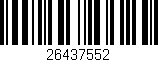 Código de barras (EAN, GTIN, SKU, ISBN): '26437552'