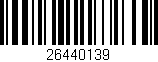 Código de barras (EAN, GTIN, SKU, ISBN): '26440139'