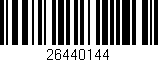 Código de barras (EAN, GTIN, SKU, ISBN): '26440144'