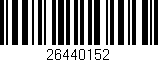 Código de barras (EAN, GTIN, SKU, ISBN): '26440152'
