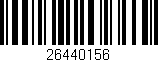 Código de barras (EAN, GTIN, SKU, ISBN): '26440156'