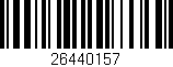 Código de barras (EAN, GTIN, SKU, ISBN): '26440157'
