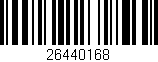 Código de barras (EAN, GTIN, SKU, ISBN): '26440168'