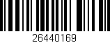 Código de barras (EAN, GTIN, SKU, ISBN): '26440169'