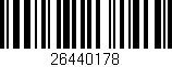 Código de barras (EAN, GTIN, SKU, ISBN): '26440178'