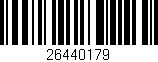 Código de barras (EAN, GTIN, SKU, ISBN): '26440179'