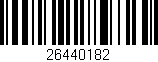 Código de barras (EAN, GTIN, SKU, ISBN): '26440182'