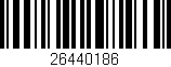Código de barras (EAN, GTIN, SKU, ISBN): '26440186'