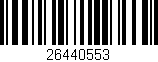 Código de barras (EAN, GTIN, SKU, ISBN): '26440553'