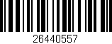 Código de barras (EAN, GTIN, SKU, ISBN): '26440557'