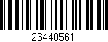 Código de barras (EAN, GTIN, SKU, ISBN): '26440561'