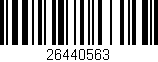 Código de barras (EAN, GTIN, SKU, ISBN): '26440563'