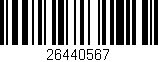 Código de barras (EAN, GTIN, SKU, ISBN): '26440567'