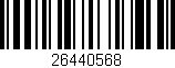 Código de barras (EAN, GTIN, SKU, ISBN): '26440568'