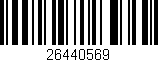 Código de barras (EAN, GTIN, SKU, ISBN): '26440569'