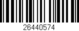 Código de barras (EAN, GTIN, SKU, ISBN): '26440574'