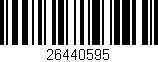 Código de barras (EAN, GTIN, SKU, ISBN): '26440595'