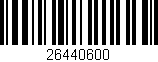 Código de barras (EAN, GTIN, SKU, ISBN): '26440600'