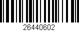 Código de barras (EAN, GTIN, SKU, ISBN): '26440602'