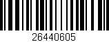 Código de barras (EAN, GTIN, SKU, ISBN): '26440605'