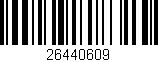 Código de barras (EAN, GTIN, SKU, ISBN): '26440609'