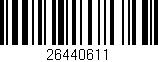 Código de barras (EAN, GTIN, SKU, ISBN): '26440611'