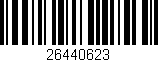 Código de barras (EAN, GTIN, SKU, ISBN): '26440623'